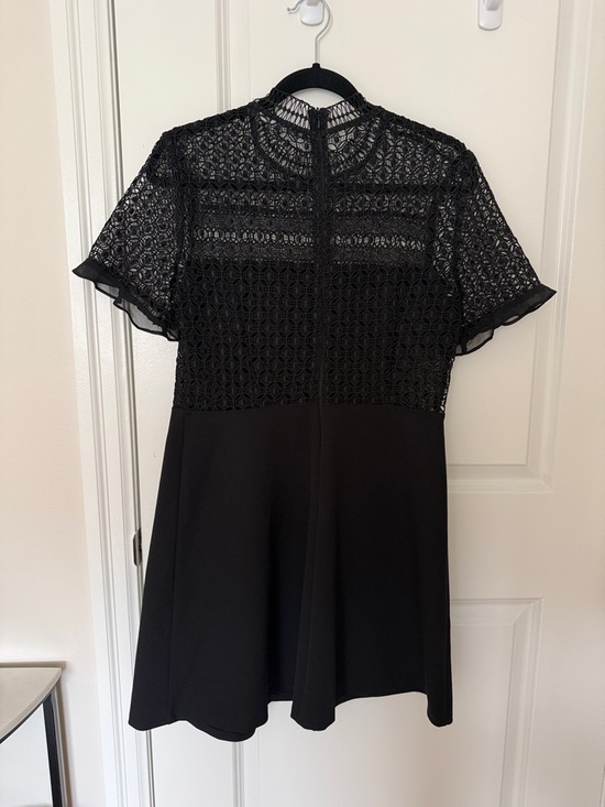 Black Lace and Ruffle Dress - Picture 2 of 3